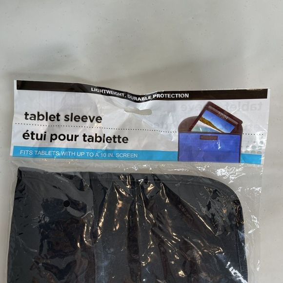 New Black Tablet Sleeve Fits 10 Inch Tablets, ipad, Samsung, Android, Universal - Picture 12 of 12